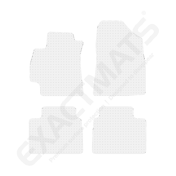 ExactMats - Premium Clear Overlay Floor Mats, Made In USA - Fits Hyundai Elantra 2021-2024 / 2 Front & 2 Rear Mats