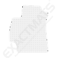 thumbnail image 1 of ExactMats - Premium Clear Overlay Floor Mats, Made In USA - Fits Hyundai Elantra 2021-2024 / Front Driver Mat, 1 of 5