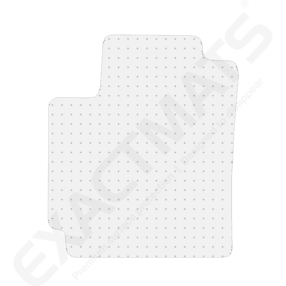 ExactMats - Premium Clear Overlay Floor Mats, Made In USA - Fits Hyundai Kona 2018-2023 / Front Driver Mat