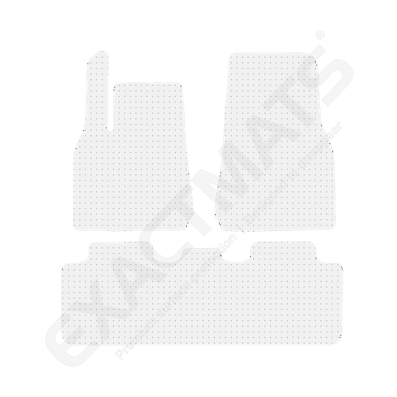 ExactMats - Premium Clear Overlay Floor Mats, Made In USA - Fits Tesla Model Y 2021-2023 / 5-Passenger / 2 Front & Uni-Rear Mats