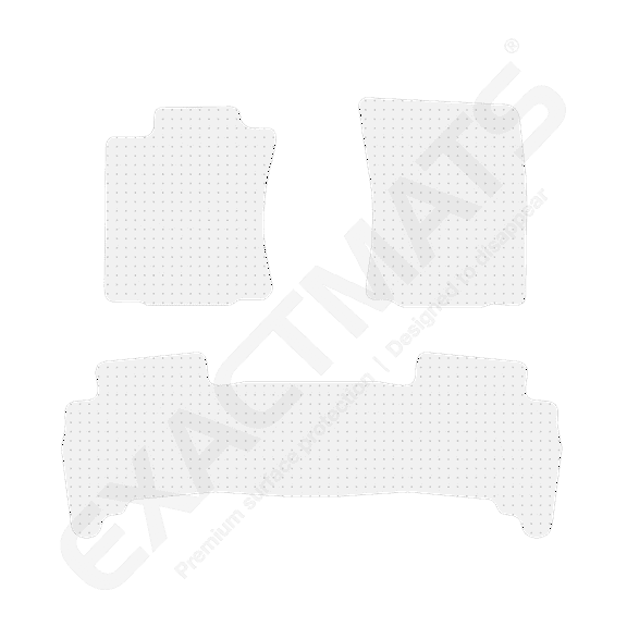 ExactMats - Premium Clear Overlay Floor Mats, Made In USA - Fits Toyota 4Runner 2013-2024 / Without 3rd Row Seating / 2 Front & Uni-Rear Mats