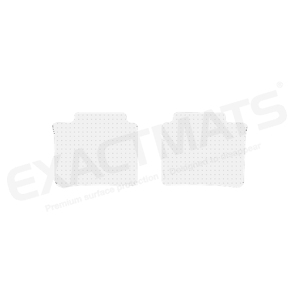 ExactMats - Premium Clear Overlay Floor Mats, Made In USA - Fits Toyota Camry 2015-2017 / 2 Rear Mats
