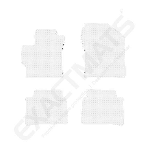 ExactMats - Premium Clear Overlay Floor Mats, Made In USA - Fits Toyota Corolla 2020-2024 / 2 Front & 2 Rear Mats