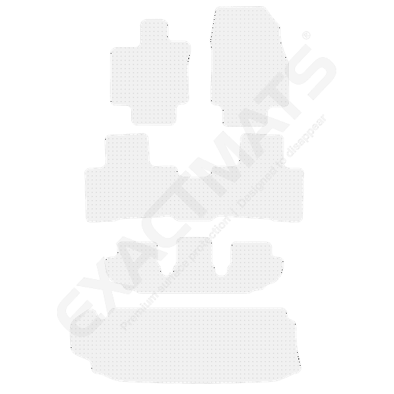 ExactMats - Premium Clear Overlay Floor Mats, Made In USA - Fits Toyota Highlander 2020-2024 / L / LE / XLE / XSE Model / 1st, 2nd, 3rd Row & Cargo (Seats Up) Mats