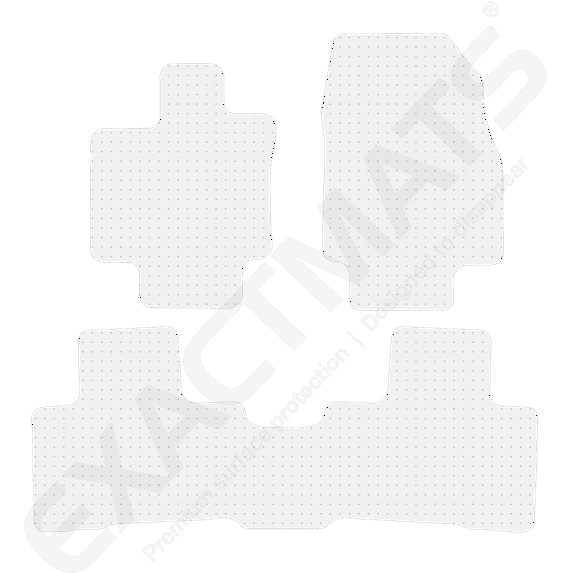 ExactMats - Premium Clear Overlay Floor Mats, Made In USA - Fits Toyota Highlander 2020-2024 / Limited / Platinum Model / 2 Front & Uni-Rear Mats