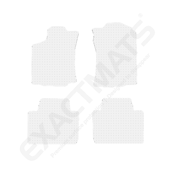 ExactMats - Premium Clear Overlay Floor Mats, Made In USA - Fits Toyota Tacoma 2018-2023 / Access Cab / 2 Front & 2 Rear Mats