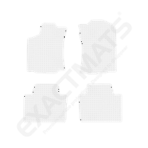 ExactMats - Premium Clear Overlay Floor Mats, Made In USA - Fits Toyota Tacoma 2018-2023 / Access Cab / 2 Front & 2 Rear Mats