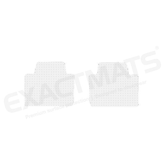 ExactMats - Premium Clear Overlay Floor Mats, Made In USA - Fits Toyota Tacoma 2018-2023 / Access Cab / 2 Rear Mats