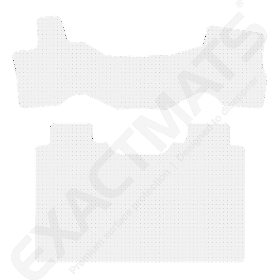 ExactMats - Premium Clear Overlay Floor Mats, Made In USA - Fits Ford F-150 2021-2024 / SuperCrew without Rear Under-Seat Fold Flat Storage / 1 Uni-Front & 1 Uni-Rear Mats