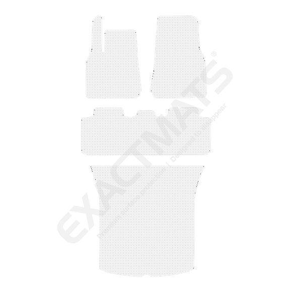 ExactMats - Premium Clear Overlay Floor Mats, Made In USA - Fits Tesla Model Y 2021-2023 / 5-Passenger / 2 Front, Uni-Rear & Cargo (Seats Up) Trunk Mats
