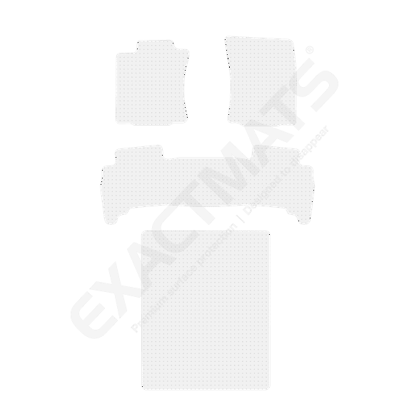 ExactMats - Premium Clear Overlay Floor Mats, Made In USA - Fits Toyota 4Runner 2013-2024 / Without 3rd Row Seating / 2 Front, Uni-Rear & Cargo (Seats Up) Trunk Mats