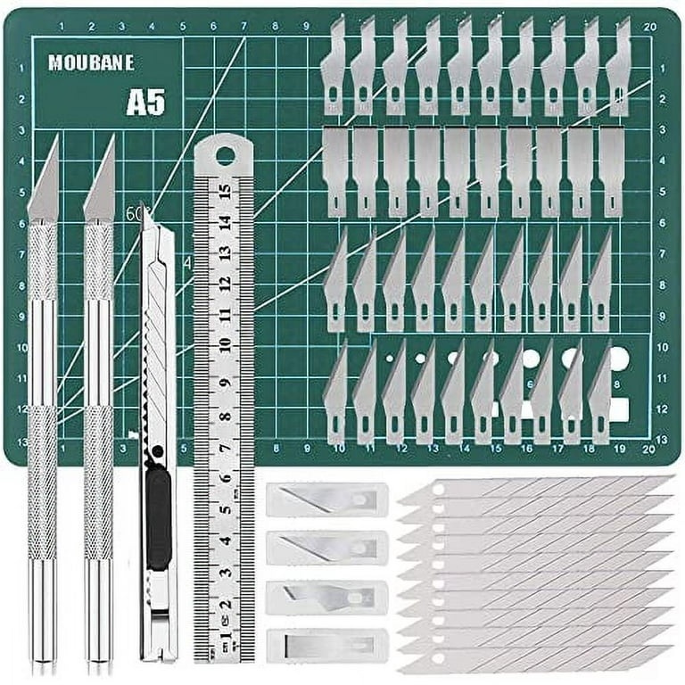 These adult paper crafting kits come with the exacto knife, cutting ma