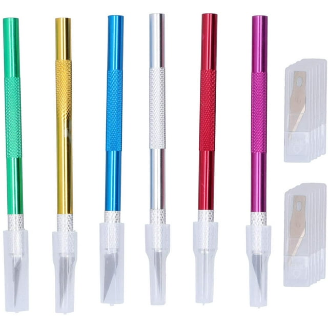 Exacto Knife Set, Stainless Steel Craft Knife, Comes with 10 Blades