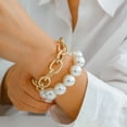 thumbnail image 1 of Exaggerated Big Round Bead Pearl Bracelet, 1 of 2