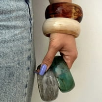 Exaggerated Irregular Translucent Acrylic Fashion Bracelet