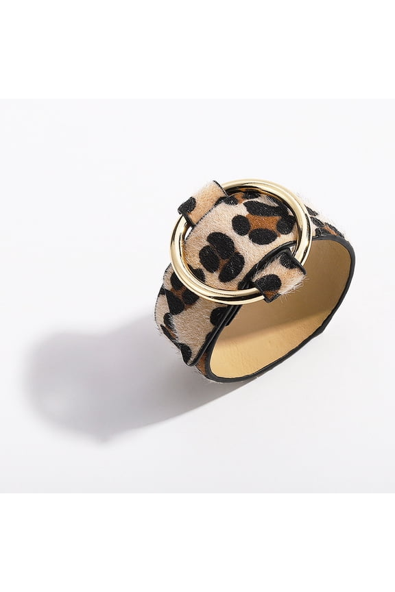 Exaggerated Long Geometric Leopard Bracelet For Women Girls Party Holiday Favors