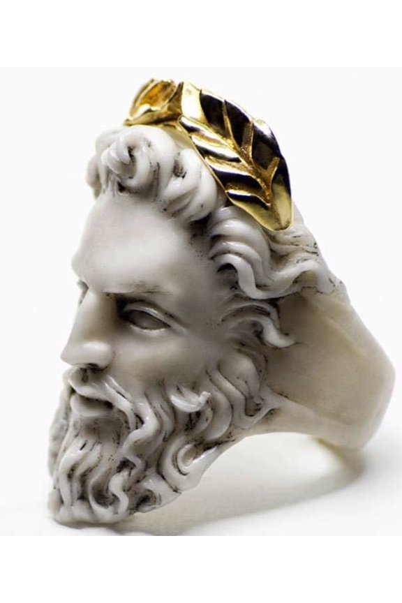 Exaggerated Old Head Shape Casting Jesus Ring