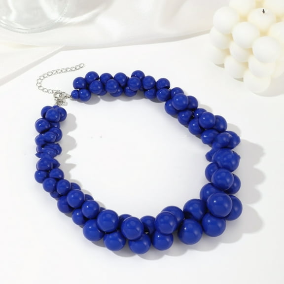 Exaggerated Personalized Acrylic Bead Necklace Clavicle Chain