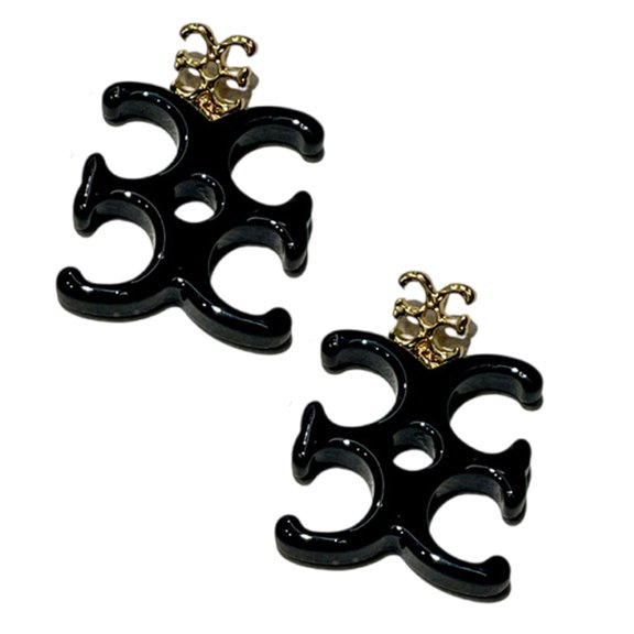Exaggerated Resin Letter Earrings Portable and Comfortable for Parties