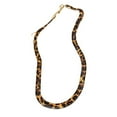 thumbnail image 1 of Exaggerated Retro Leopard Print Necklace Sophisticated Leopard and Braided Pattern Necklace, 1 of 8