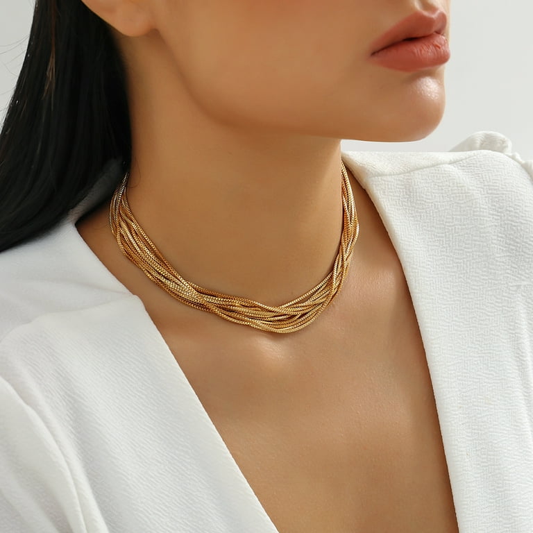 Exaggerated Statement Metal Sphere Pendant Necklace for