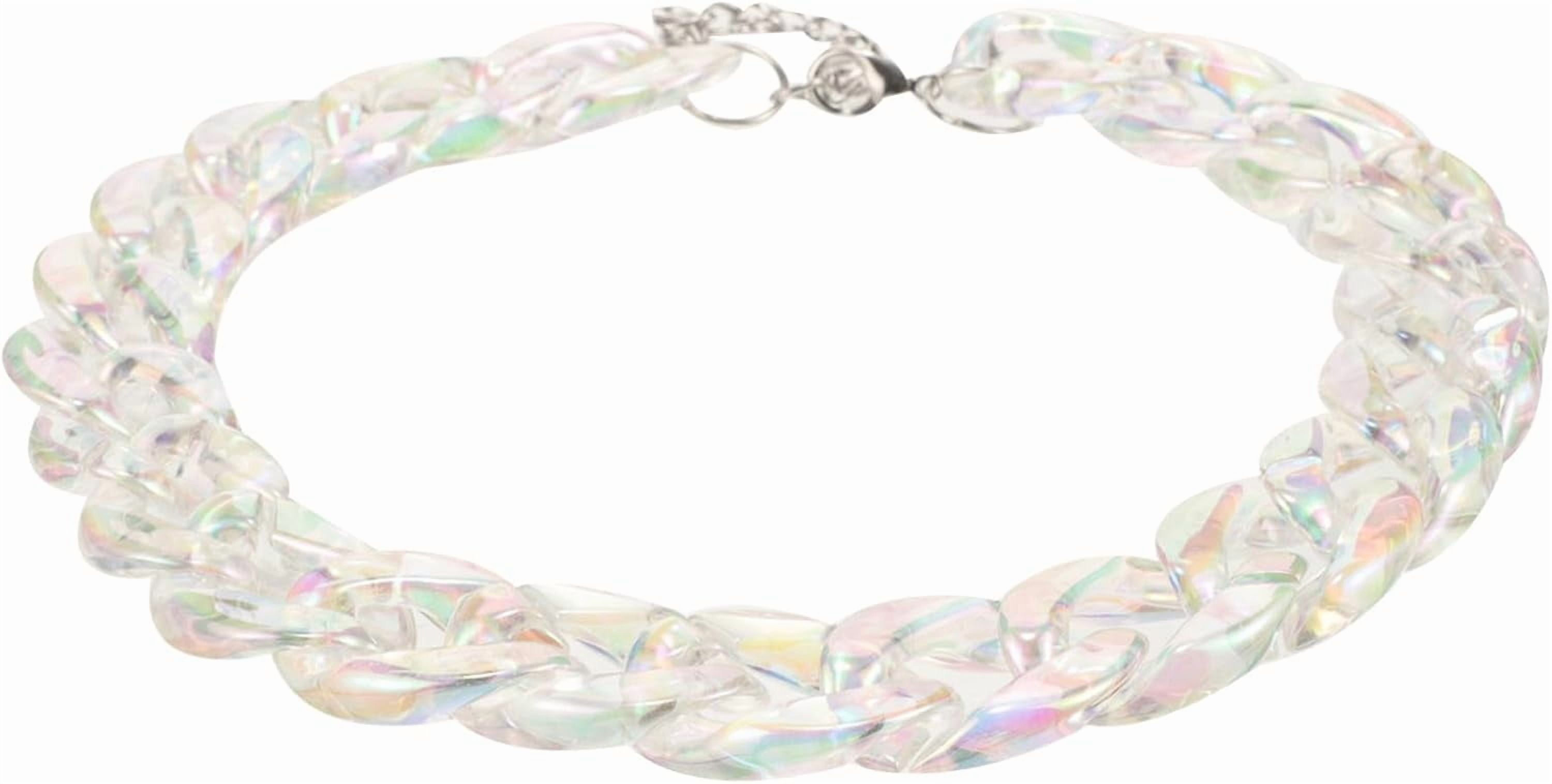 Exaggerated Style Chain Necklace for Women Unique Link Design Statement Jewelry Permanent and Accessory[t417]