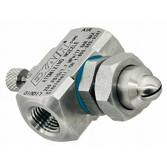 Exair Atomizing Spray Nozzle,0.1 to 0.4 gph