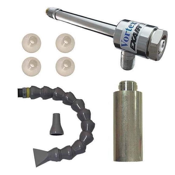 Exair Vortex Tube,SS,10-40 CFM,650-2800 BtuH X032807