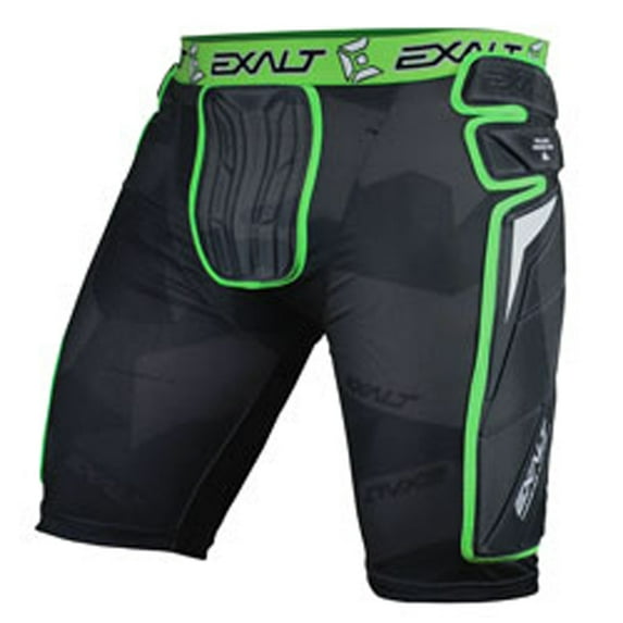 Exalt Paintball Thrasher Slide Shorts - Black/Lime