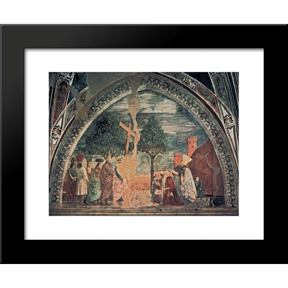 Exaltation of the Cross Heraclius enters Jerusalem with the Cross 20x24 Framed Art Print by Piero della Francesca