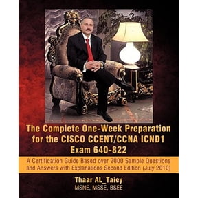 Pre-Owned Exam Certification Guide: The Complete One-Week Preparation for the Cisco Ccent/CCNA Icnd1 Exam 640-822 (Paperback)