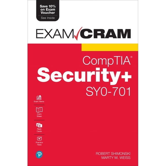 Exam Cram (Pearson) Comptia Security+ Sy0-701 Exam Cram, (Paperback ...