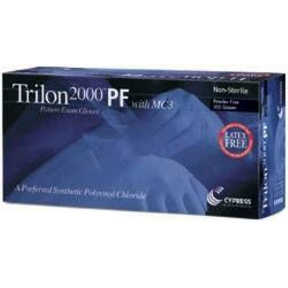 Exam Glove McKesson 14-818 NonSterile Ivory Powder Free Stretch Vinyl Ambidextrous Smooth Not Chemo Approved Large. Box of 100.