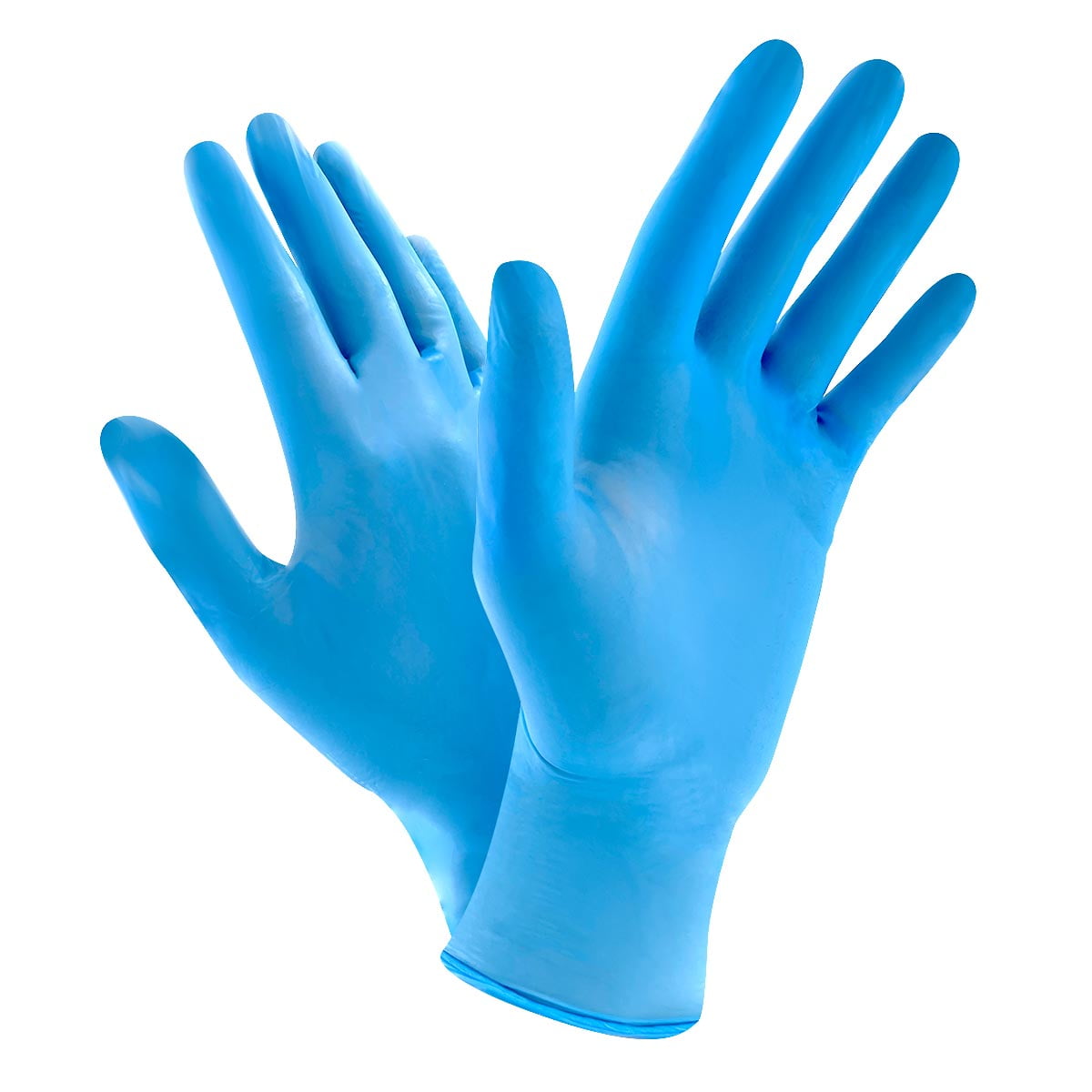 Exam Grade Gloves Nitrile Equivalent Blue Disposable Box of 100 Size Large