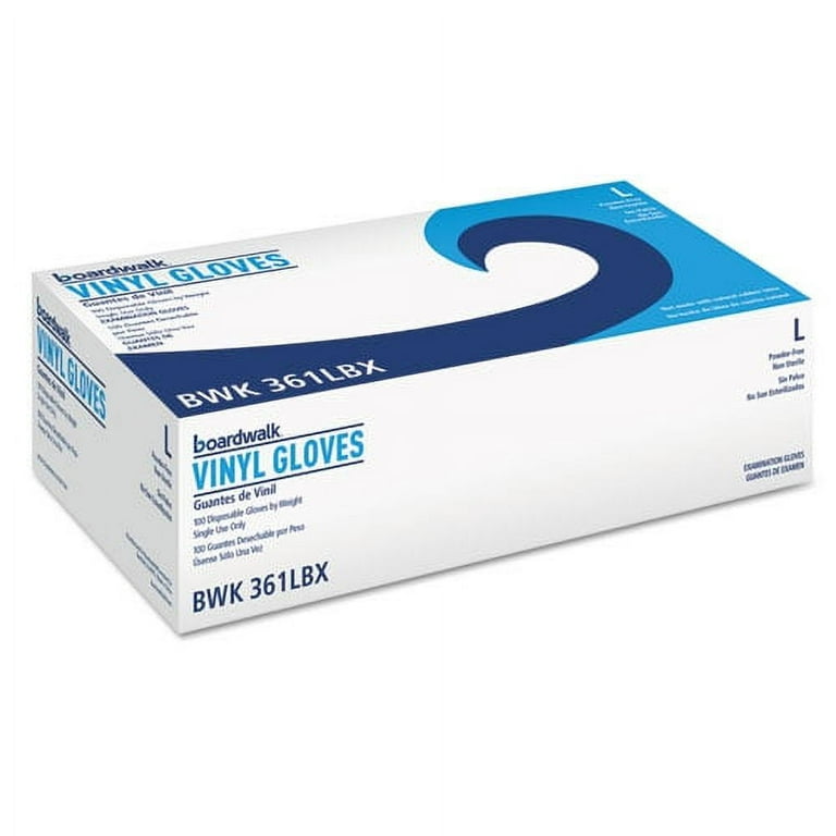 Exam Vinyl Gloves, Powder/Latex-Free, 3 3/5 mil, Clear, X-Large, 100/Box Exam Vinyl Gloves, Powder/Latex-Free, 3 3/5 mil, Clear, X-Large, 100/Box