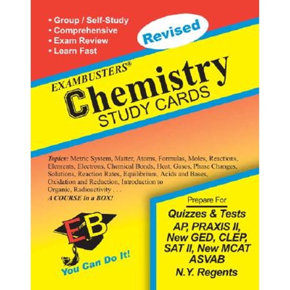 Pre-Owned Exambusters Chemistry Study Cards: A Whole Course in a Box
