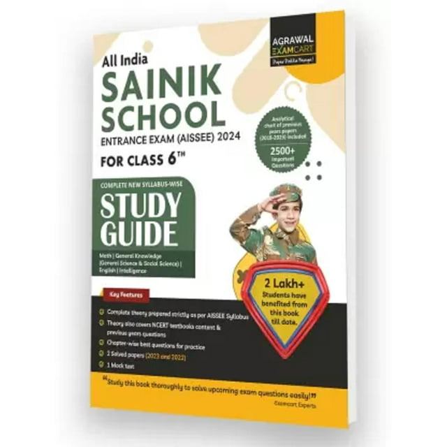 Examcart (AISSEE) Sainik School Class 6 Entrance Exam Guide Book For