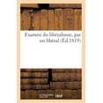 thumbnail image 1 of Examen Du Libéralisme, Par Un Libéral (Paperback), 1 of 1