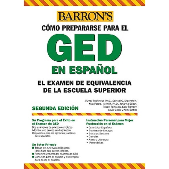 Examen de Equivalencia de la Escuela Superior, En Espanol: How to Prepare for the Ged, Spanish (Paperback) by Murray Rockowitz, Samuel C Brownstein, Max Peters