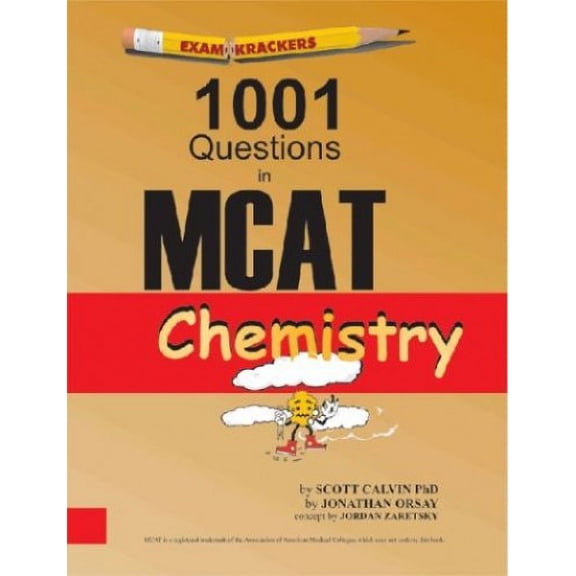 Pre-Owned Examkrackers 1001 Questions in MCAT Chemistry (Paperback) 1893858227 9781893858220