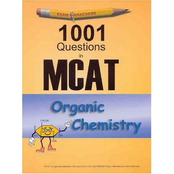 Pre-Owned Examkrackers 1001 Questions in MCAT Organic Chemistry Paperback - USED