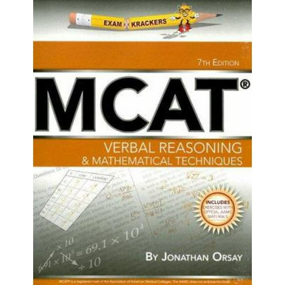 Pre-Owned Examkrackers MCAT Verbal Reasoning & Mathematical Techniques (Paperback) 1893858480 9781893858480