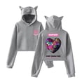 thumbnail image 1 of Example Cat ear Fashion hoodie casual women's short hoodie sportswear, 1 of 2