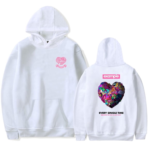 Example Hoodie unisex i fashionable casual long sleeved hooded sportswear, streetwear