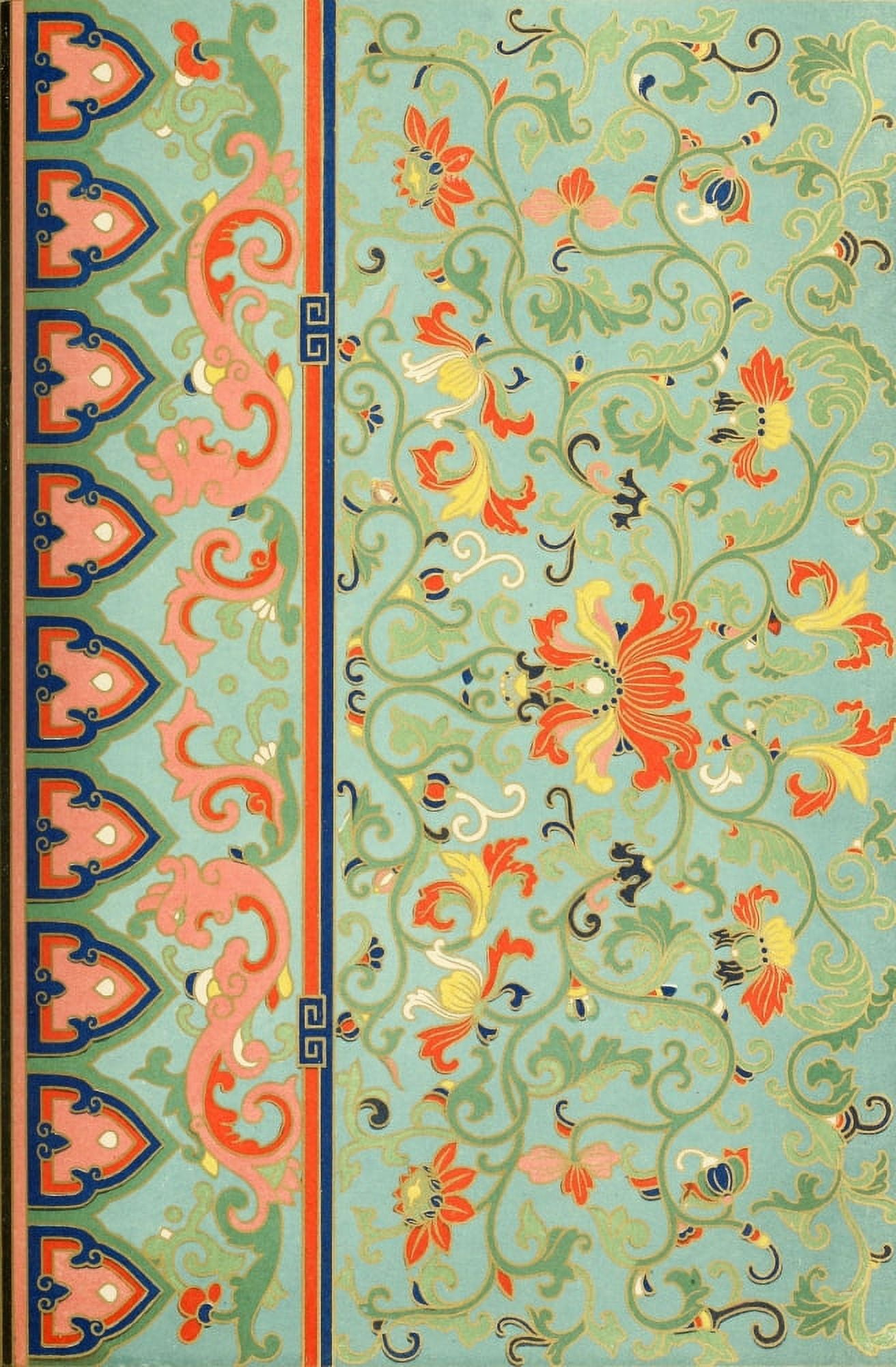 Examples of Chinese ornament 1867-10 Canvas Art - (24 x 36)