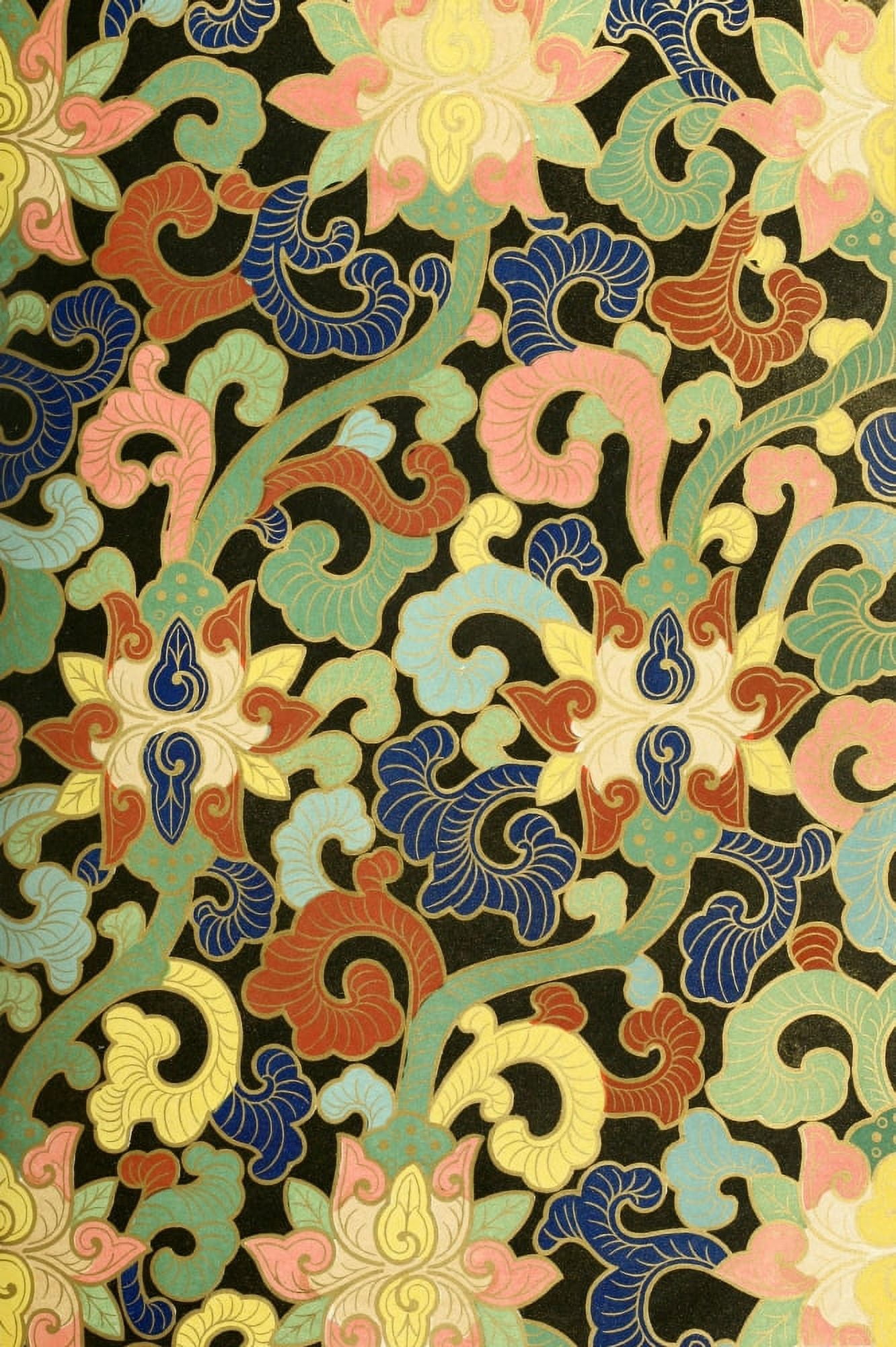 Examples of Chinese ornament 1867-14 Canvas Art - (24 x 36)