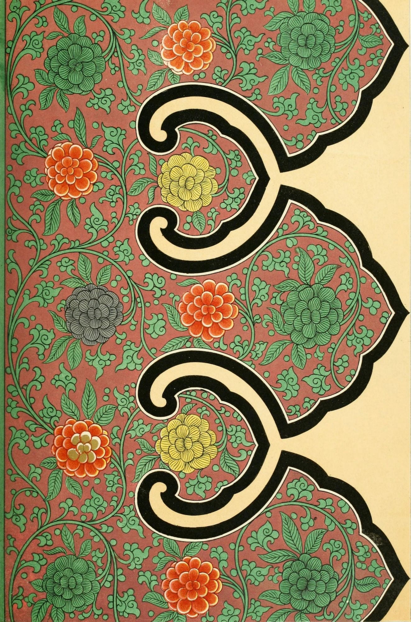 Examples of Chinese ornament 1867-15 Canvas Art - (18 x 24)