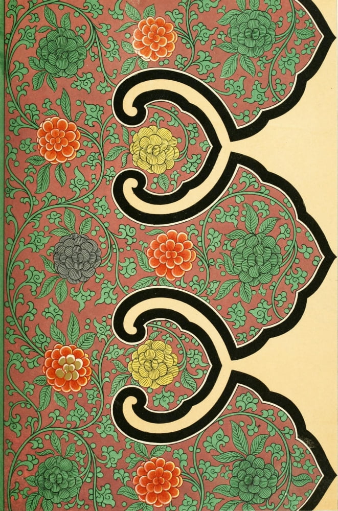 Examples of Chinese ornament 1867-15 Canvas Art - (24 x 36)