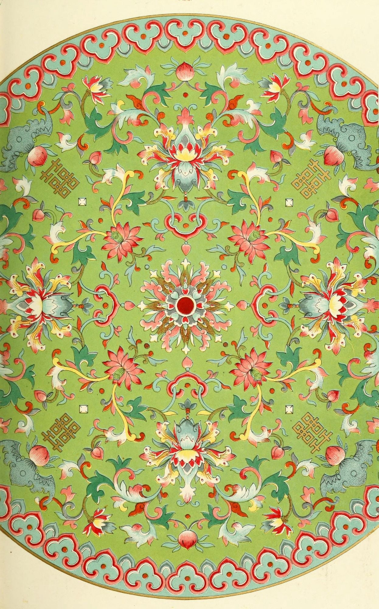 Examples of Chinese ornament 1867-17 Canvas Art - (24 x 36)