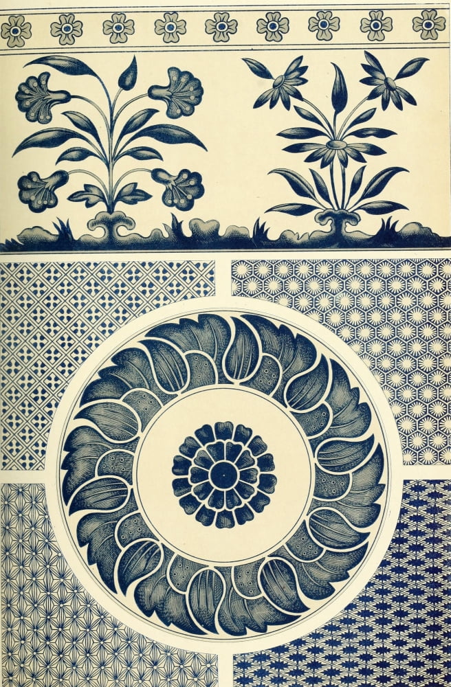 Examples of Chinese ornament 1867-19 Canvas Art - (24 x 36)